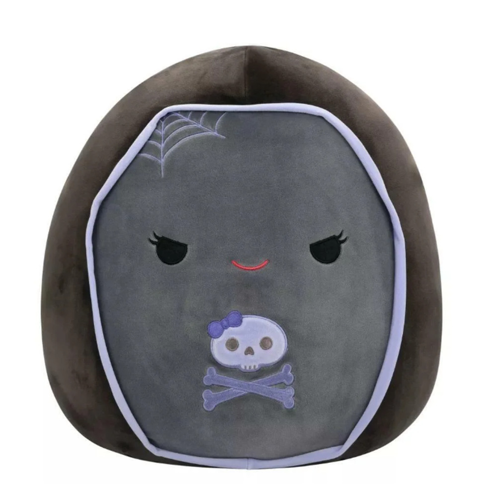 Squishmallows Original 16-Inch Julianne Grey and Purple Coffin